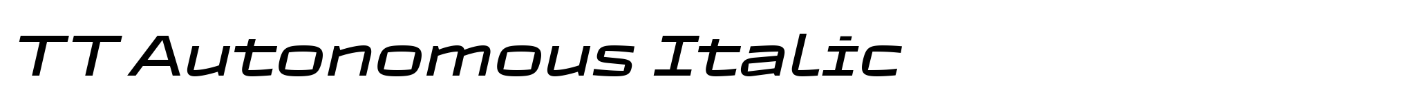 TT Autonomous Italic image
